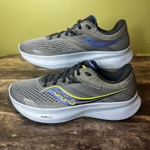 Saucony Women's Ride 16 Running Shoes Fossil/Pool